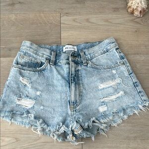 Zara Denim Distressed Short